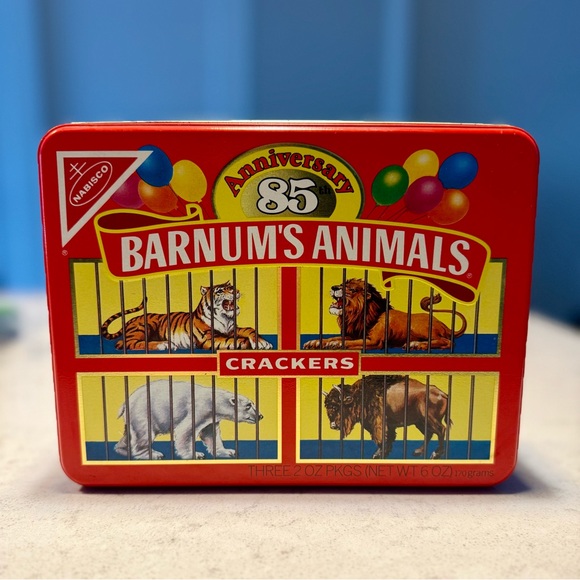 Vintage Barnum's Animals Crackers Tin Set - Picture 2 of 16